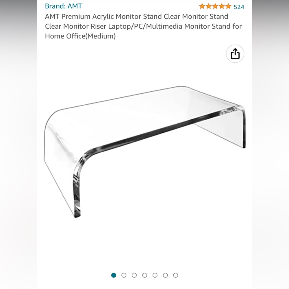 Acrylic Monitor stand